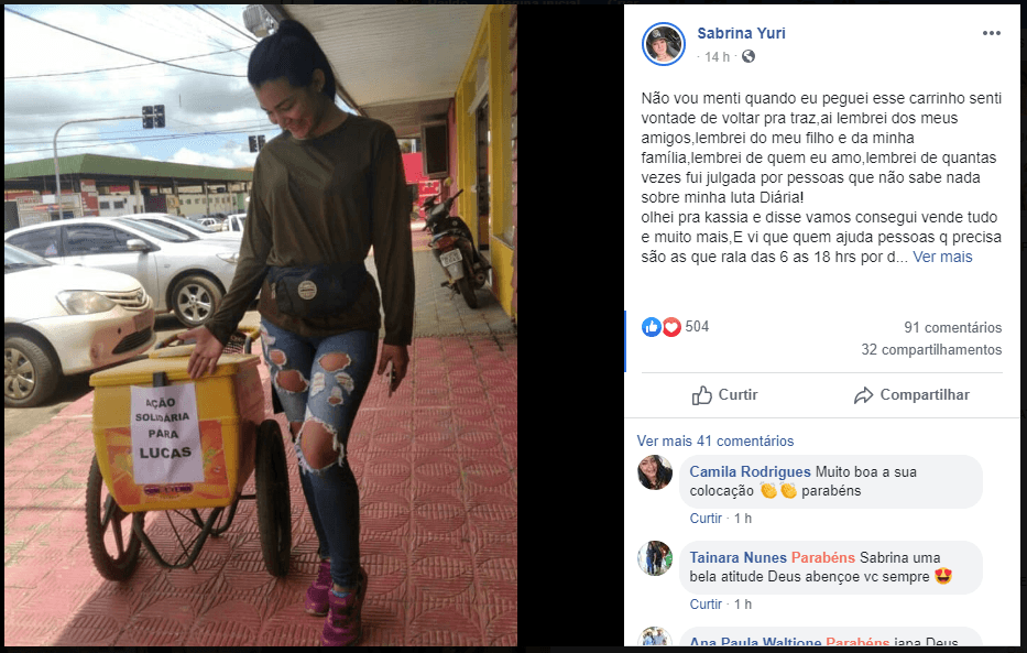 Jovens vendem picolé para comprar remédios para criança especial em Rondônia