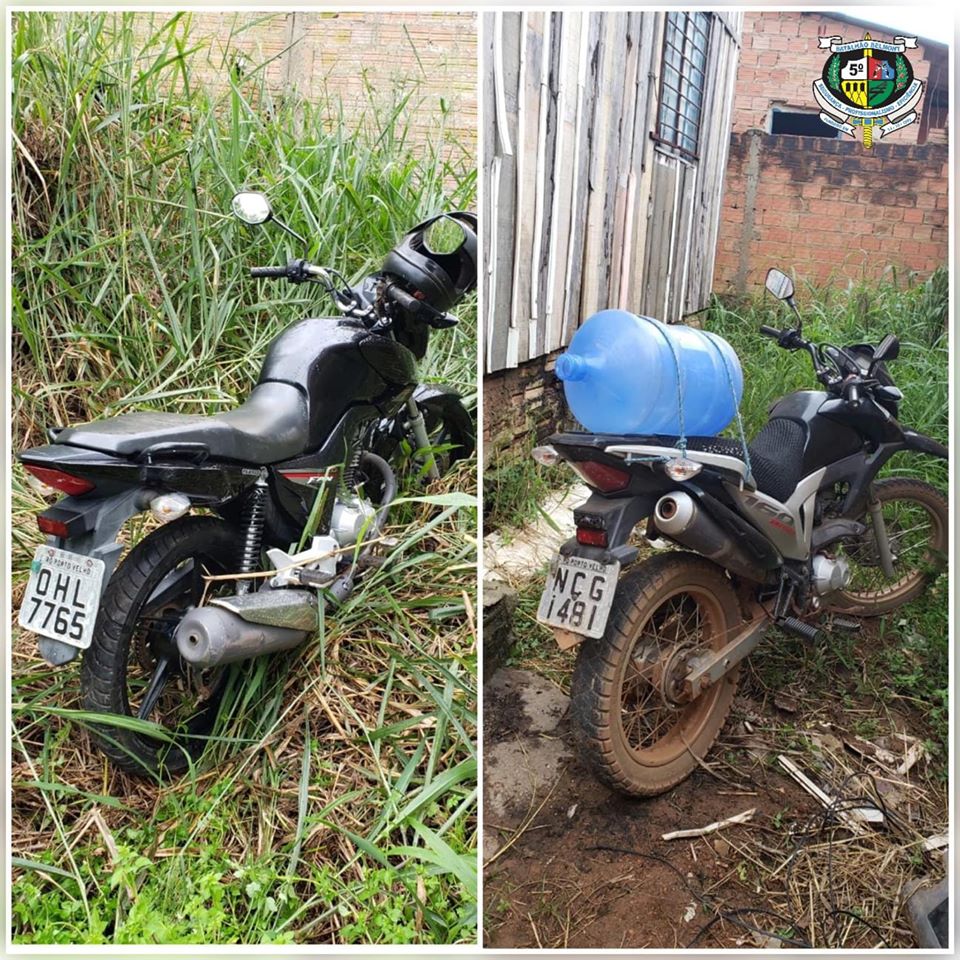 Polícia Militar recupera duas motos roubadas