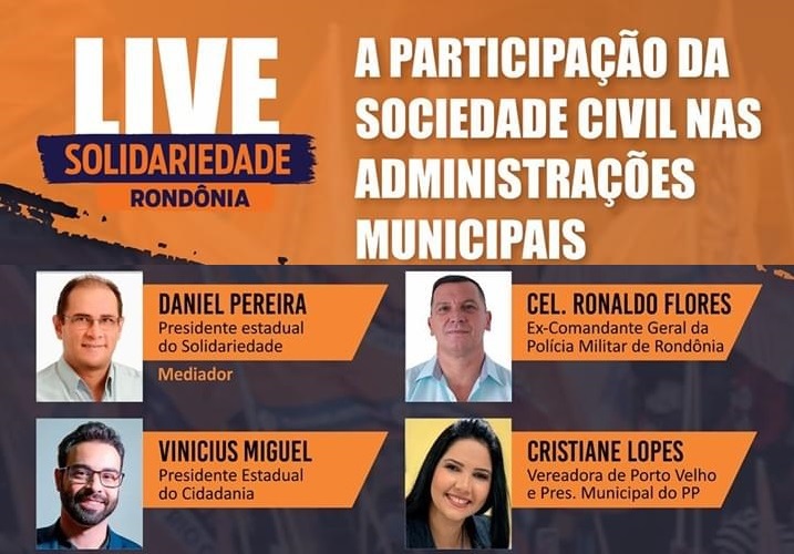 Live irá debater a participação da Sociedade Civil nas Administrações Municipais
