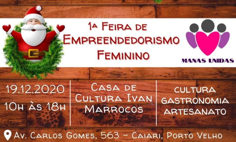Feira de empreendedorismo feminino será realizado neste sábado em Porto Velho