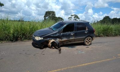 Motociclista sem capacete morre após bater de frente com carro em rodovia de Rondônia