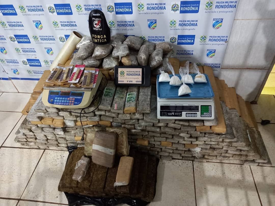 Polícia apreende 300 quilos de drogas dentro de freezer em residência na Zona Sul de Porto Velho