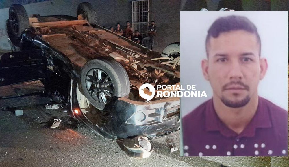 Passageiro de carro morre abraçado com garrafa de uísque e motoboy fica em estado grave após acidente na Capital