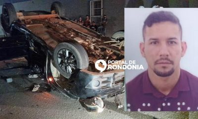 Passageiro de carro morre abraçado com garrafa de uísque e motoboy fica em estado grave após acidente na Capital