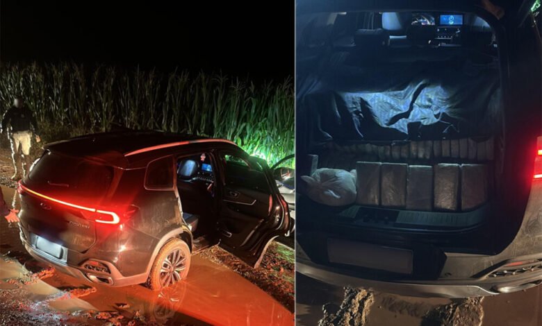 prf-trafico-780x470-1 PRF apreende mais de 275 kg de drogas e armamento durante perseguição na BR-364 em Rondônia
