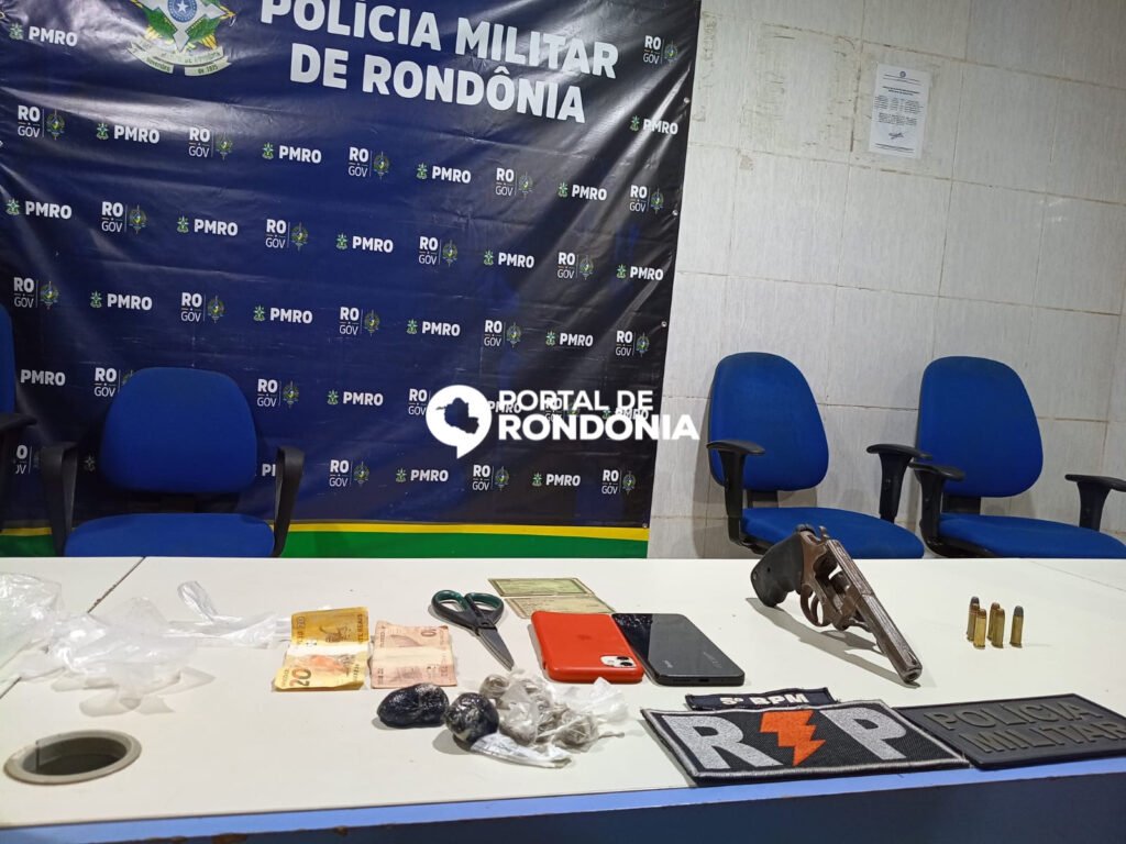 797BC981-4DB8-40A9-BF13-065ECA562C76-1024x768 Dois são presos com arma e drogas em operação da PM contra facções no Residencial Orgulho do Madeira